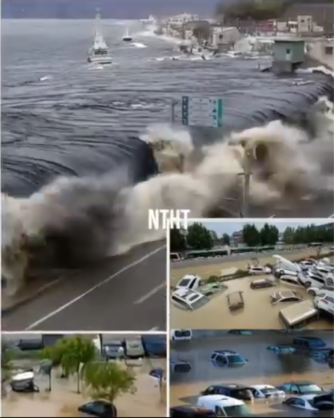 🚢9.1 magnitude earthquake also causes a large Tidal in the city of…See more